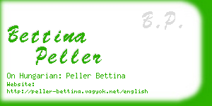 bettina peller business card